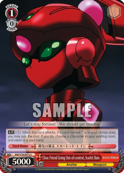 Close Friend Going Out-of-control, Scarlet Rain