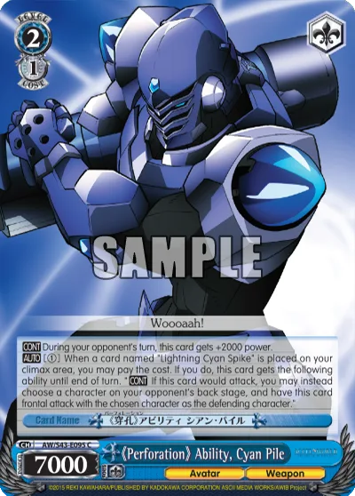 ""Perforation"" Ability, Cyan Pile