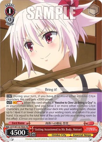 Getting Accustomed to His Body, Matsuri