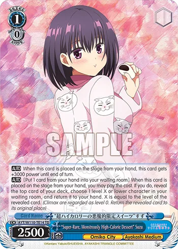 ""Super-Rare, Monstrously High-Calorie Dessert"" Suzu