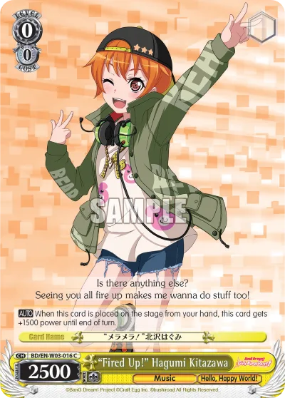 ""Fired Up!"" Hagumi Kitazawa