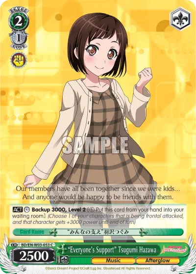 ""Everyone's Support"" Tsugumi Hazawa