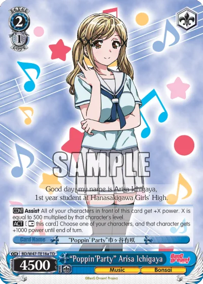 ""Poppin'Party"" Arisa Ichigaya