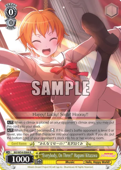 ""Everybody, On Three!"" Hagumi Kitazawa