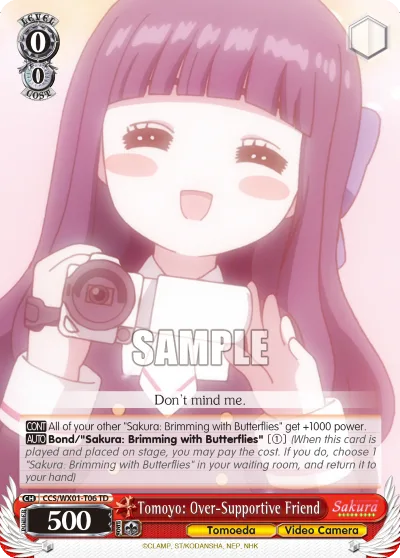 Tomoyo: Over-Supportive Friend