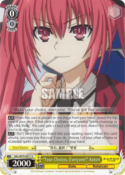 ""Your Choices, Everyone!"" Kotori