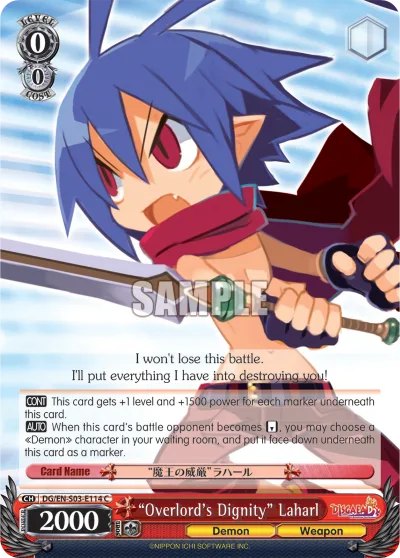 ""Overlord's Dignity"" Laharl
