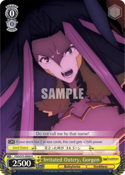 Irritated Outcry, Gorgon