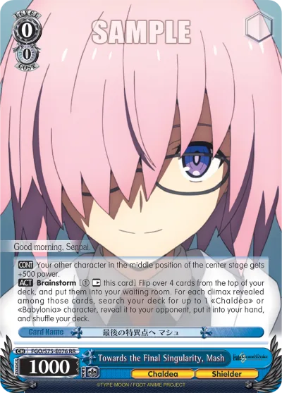 Towards the Final Singularity, Mash