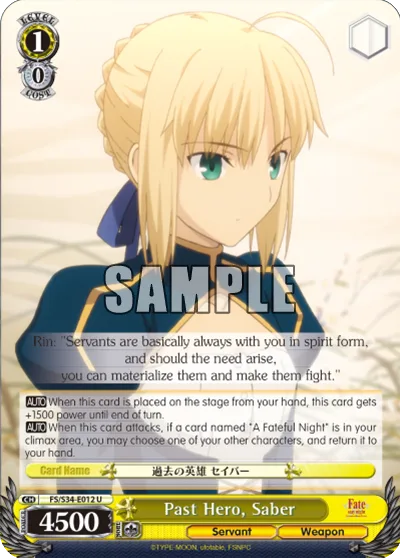 Past Hero, Saber