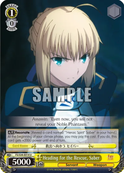 Heading for the Rescue, Saber