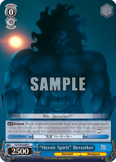 ""Heroic Spirit"" Berserker