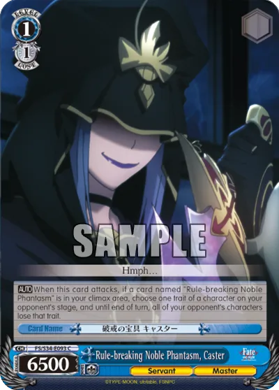 Rule-breaking Noble Phantasm, Caster