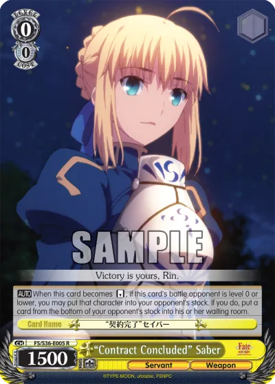 ""Contract Concluded"" Saber
