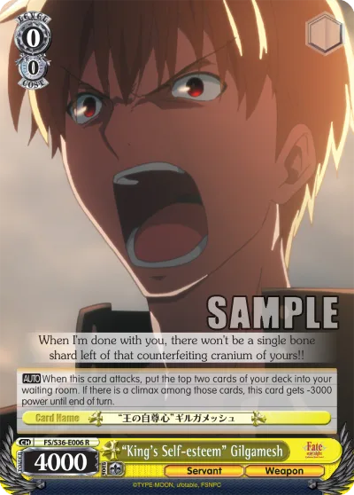 ""King's Self-esteem"" Gilgamesh