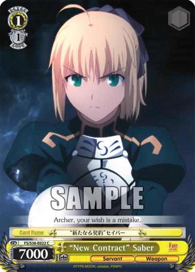 ""New Contract"" Saber