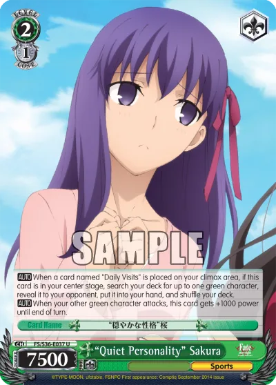""Quiet Personality"" Sakura