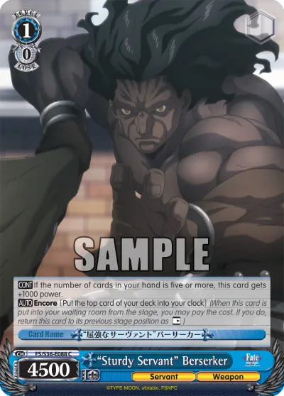 ""Sturdy Servant"" Berserker