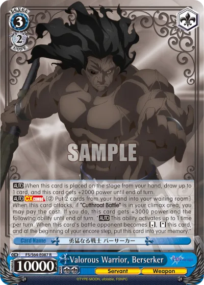 Valorous Warrior, Berserker