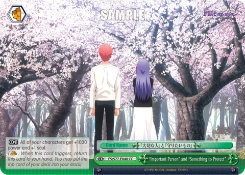 ""Important Person"" and ""Something to Protect""