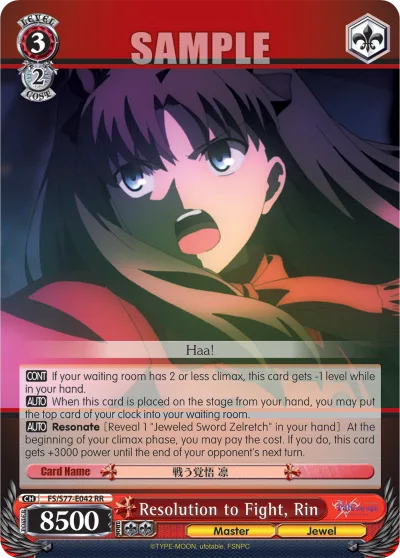 Resolution to Fight, Rin