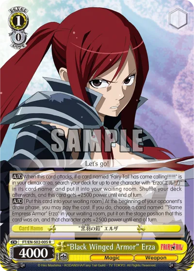 ""Black Winged Armor"" Erza