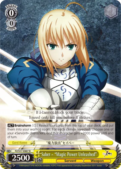 Saber - ""Magic Power Unleashed""