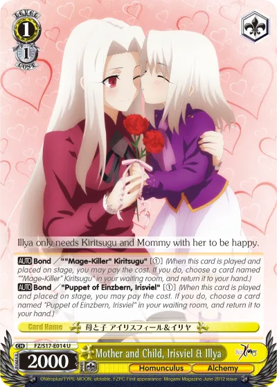 Mother and Child, Irisviel & Ilya