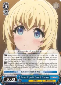 Personal Special Reward, Priestess