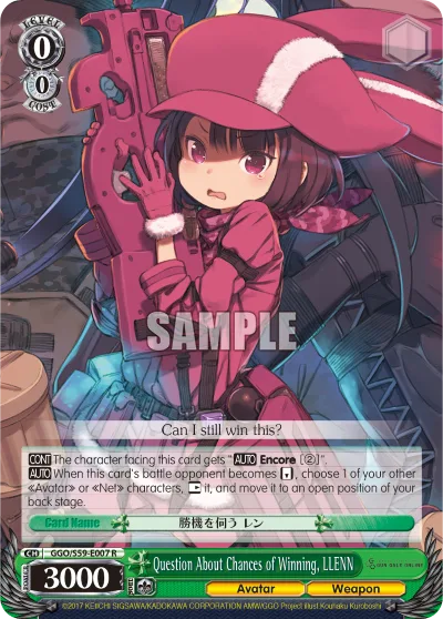 Question About Chances of Winning, LLENN