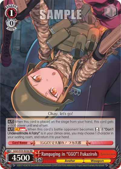 Rampaging in ""GGO""! Fukaziroh