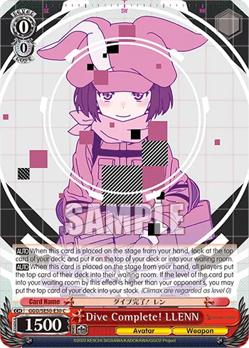 Dive Complete! LLENN