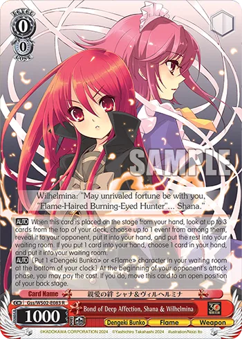 Bond of Deep Affection, Shana & Wilhelmina