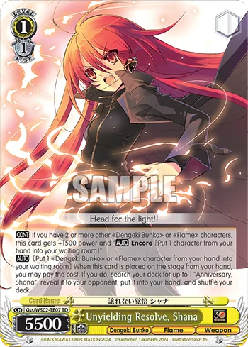 Unyielding Resolve, Shana