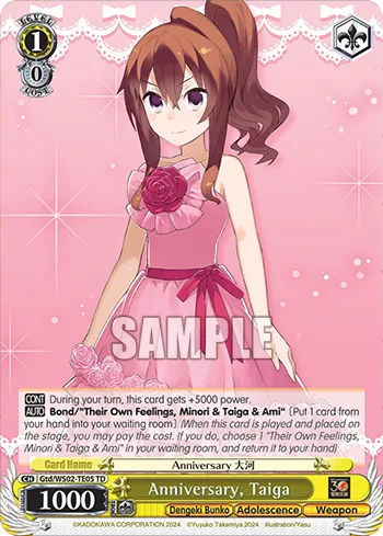 Anniversary, Taiga