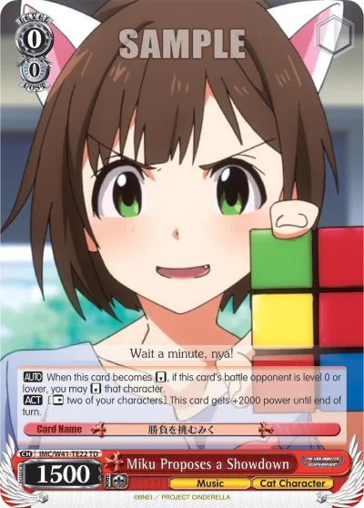 Miku Proposes a Showdown