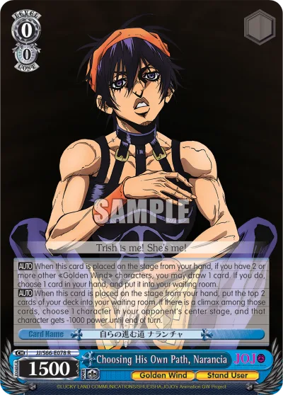 Choosing His Own Path, Narancia