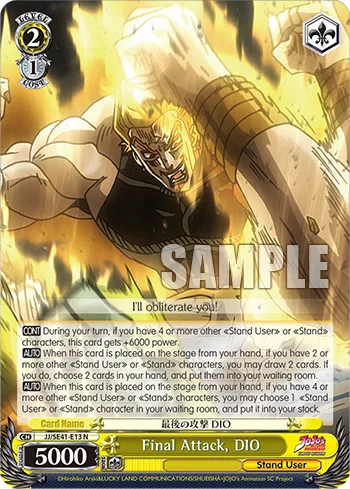 Final Attack, DIO