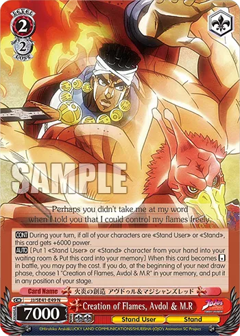 Creation of Flames, Avdol & M.R