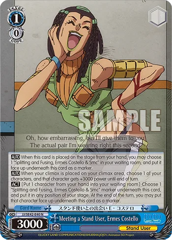 Meeting a Stand User, Ermes Costello