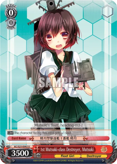 1st Mutsuki-class Destroyer, Mutsuki