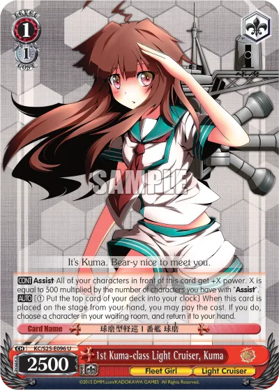 1st Kuma-class Light Cruiser, Kuma