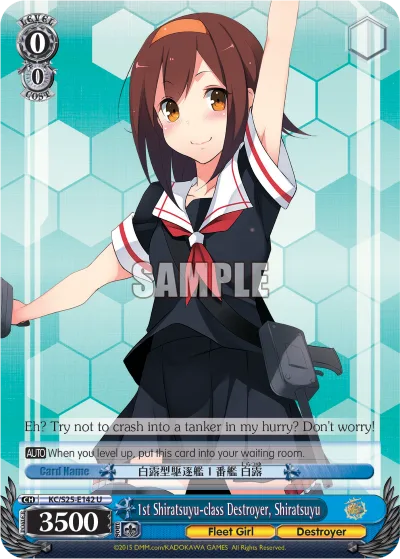 1st Shiratsuyu-class Destroyer, Shiratsuyu