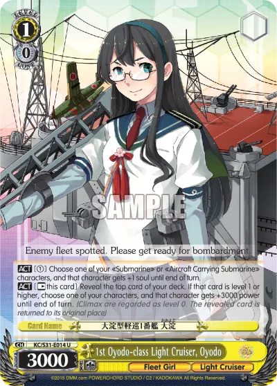 1st Oyodo-class Light Cruiser, Oyodo