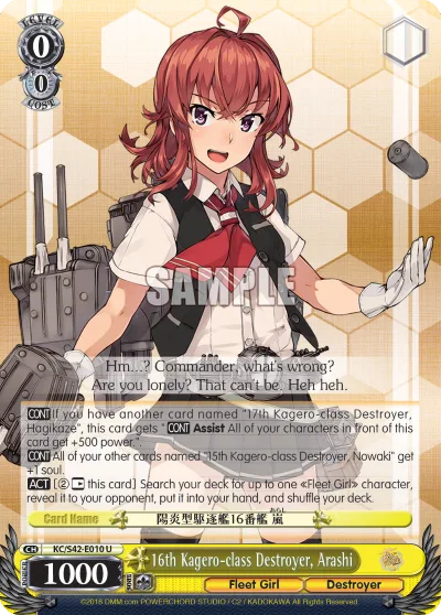 16th Kagero-class Destroyer, Arashi