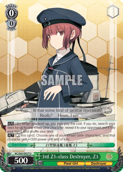 3rd Z1-class Destroyer, Z3