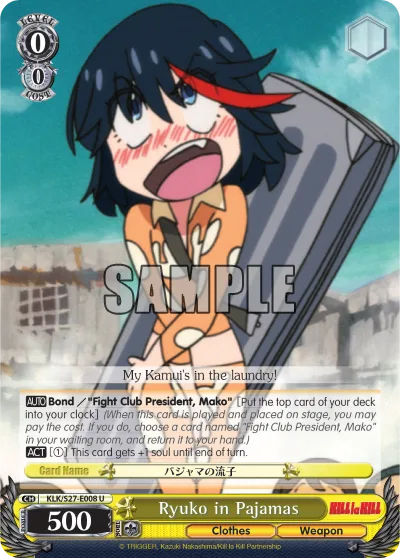 Ryuko in Pajamas