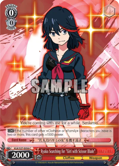 Ryuko Searching for ""Girl with Scissor Blade""
