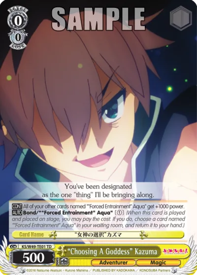 ""Choosing A Goddess"" Kazuma