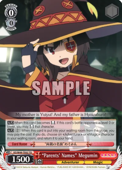 ""Parents' Names"" Megumin